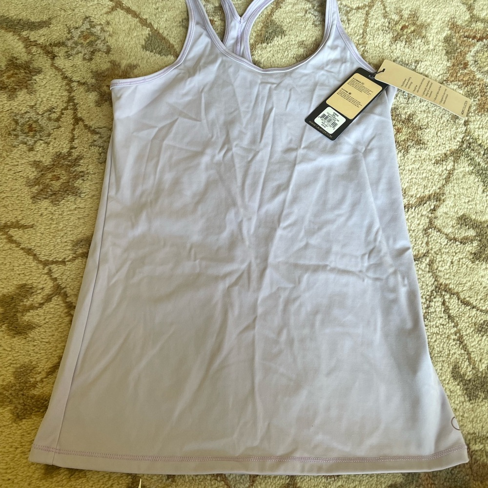CALIA by Carrie Underwood Gray Fitted Tank Top